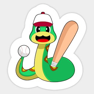 Snake Baseball Baseball bat Sports Sticker